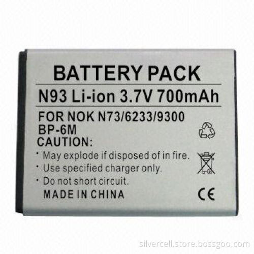 Battery Packs for Nokia BP-6M, with 700mAh Capacity